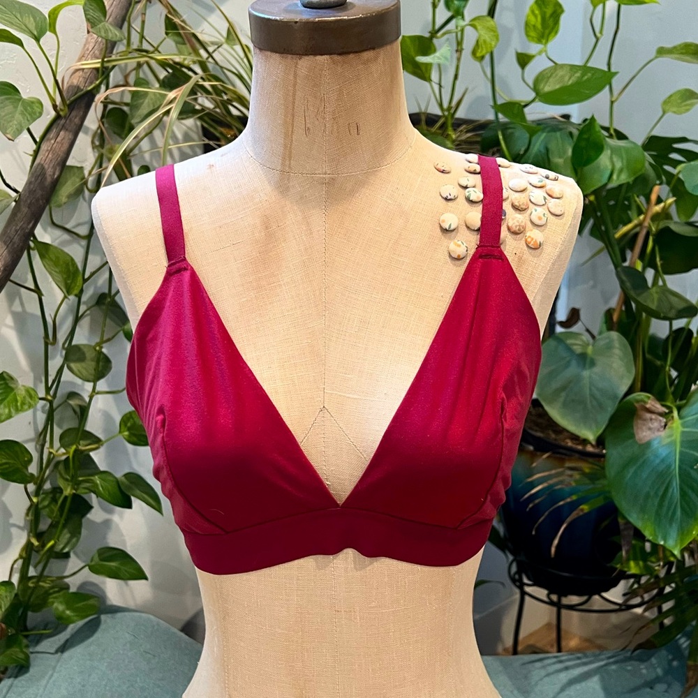 Burgundy Auden Bralette Large